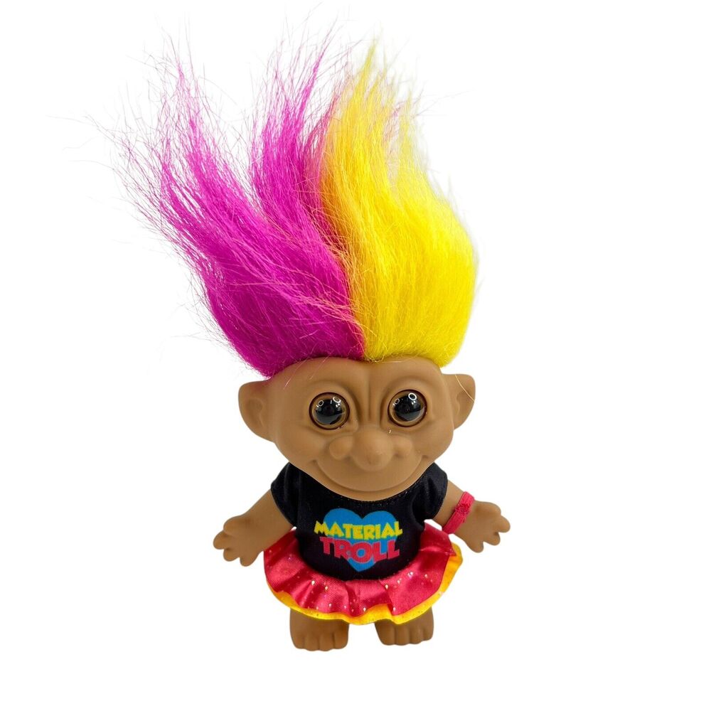 GOOD LUCK TROLLS 65th Anniversary‎ MATERIAL TROLL Retro Figure